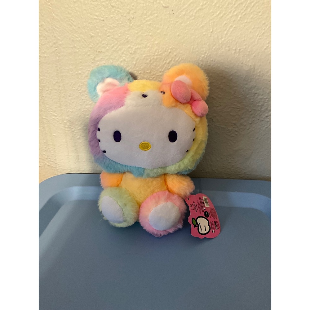 Sanrio Hello Kitty Rainbow Sherbet Plush 9in Fiesta Pastel Multi Color K01883